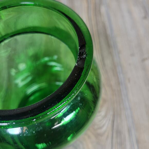 Vintage Green Bubble Glass Apothecary Jar - Picture 6 of 7